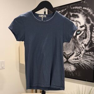 rag & bone Blue Short Sleeve Tee